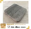 High quality competitive square shape marble placemat for home decoration with round corners