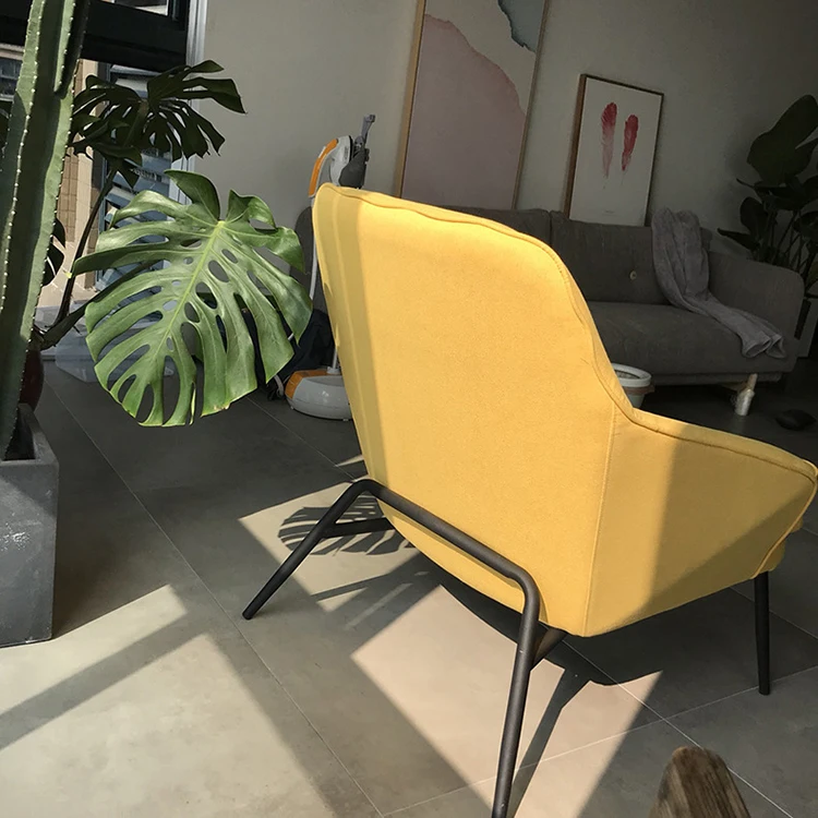 Cheap custom home living room furniture easy lazy relax nordic lounge tub hug armchair