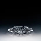 wholesale small decorative round clear candy dessert dish elegant glass plate