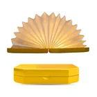 Custom Mini Usb Rechargeable Gift Book Lamp Tyvek Paper ABS Material Panel Foldable Flexible Led Book Light
