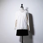 Long White V-neck Knit Sweater Pullover Cashmere Sweater Women Clothes Plus Size