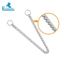Stainless steel pet products luxury metal chain dog leash