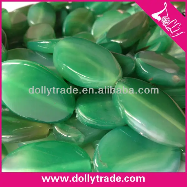 fashion pear cut green agate strand wholesale semi precious