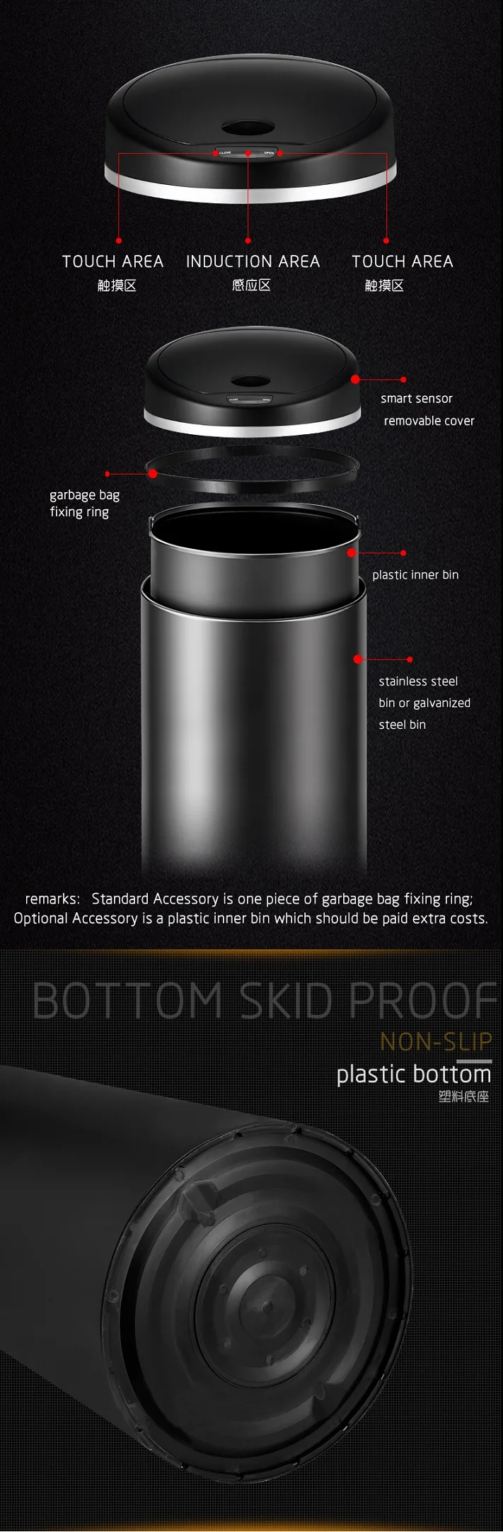 sensor trash can