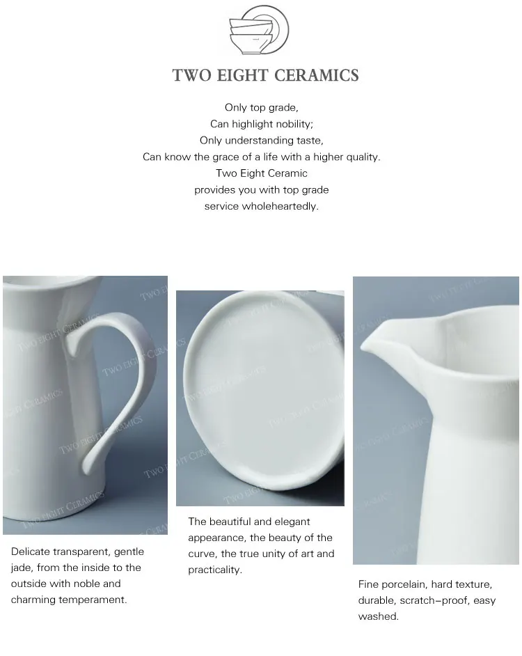 Hot product small medium big ceramic milk jug spanish water serving decorative milk jug