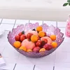 table fruit bowl resistance to fall PET clear material fruit plate Not fragile salad nuts snack bowl