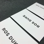 Wholesale custom printing blank embossed paper business card