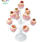 Made in China good quality hot selling 3 tiers new design unique customized metal wire cake stands china for retail