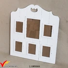 Wall Hanging Vintage White Wood Six Photo Picture Frame