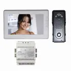picture take and video record, 4 wires 7 inch video door phone for villa