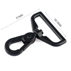 High Quality Wholesale 38mm Black Swivel Metal Dog Snap Hook For Bags