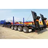 Gooseneck low bed truck trailers with 2 axles