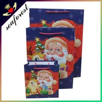 christmas gift paper bag with handles,latest new