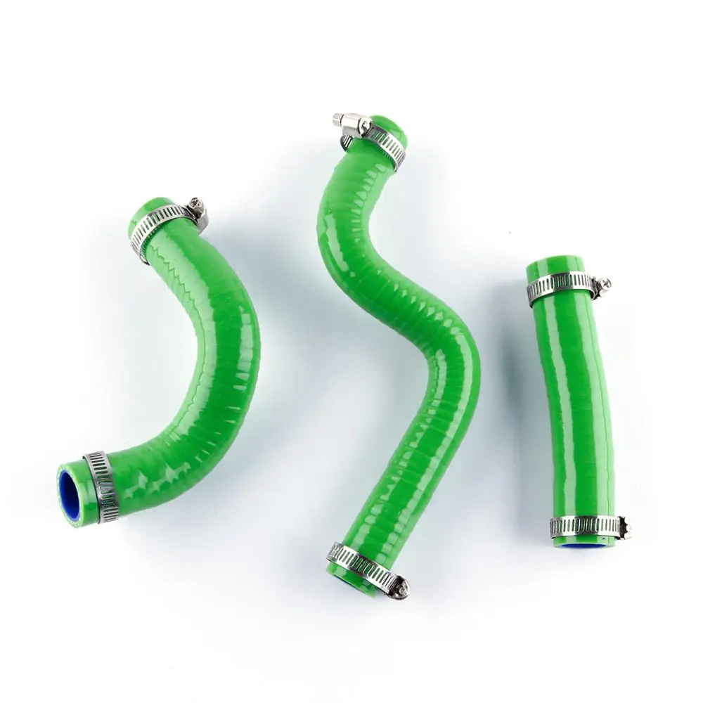 SILICONE RADIATOR HOSE GREEN for KAWASAKI KX80 1998-2000//KX85 2001-//KX100 1998