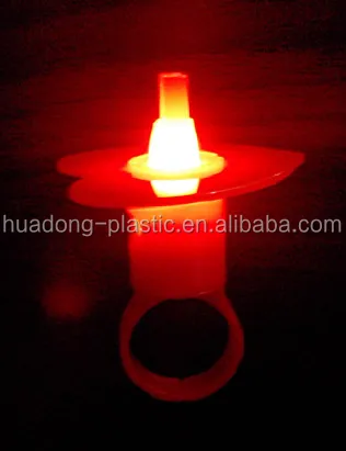 led light heart shape lollipop ring base