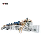 Hot sale I shape &T shape disposable baby diaper production line machine