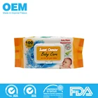 100% Natural Food Grade Organic wet wipes baby 100pcs