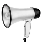 Portable Megaphone Bullhorn 20 Watt Power Megaphone Speaker Voice and Siren/Alarm Modes with Volume Control and Strap