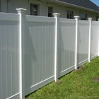 6ft H.x8ft W.White Plastic used vinyl fence for sale