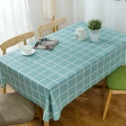 Pastoral Style Waterproof Oil Resistance Rectangle Printed PVC Tablecloth For Home Outdoor Decoration PVC Table Cover