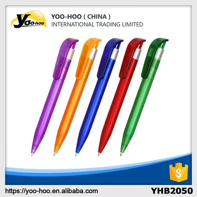 color plastic ball pen for school and office