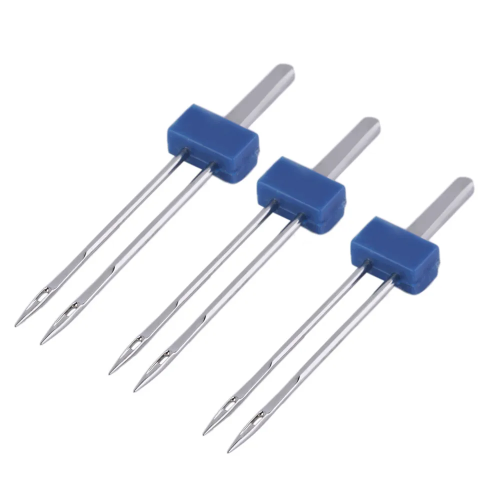 3pcs Double Twin Needle Size 2mm/3mm/4mm Needles Sewing Machine Tool Kit Popular New