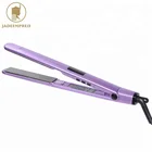 China hair tool manufacturer purple hair straightener slim titanium flat iron