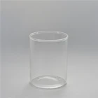 Factory Wholesale Mini Frosted Glass Candle Cup Packing Holder For Candle