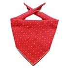 Personalized Embroidery Cotton Dog Bandana Custom Reversible Dog Bandana