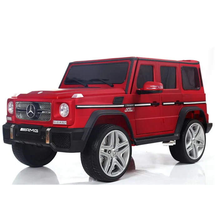 Mercedes Benz G65 Amg Ride On Car Matte Red Two Opening Doors Two