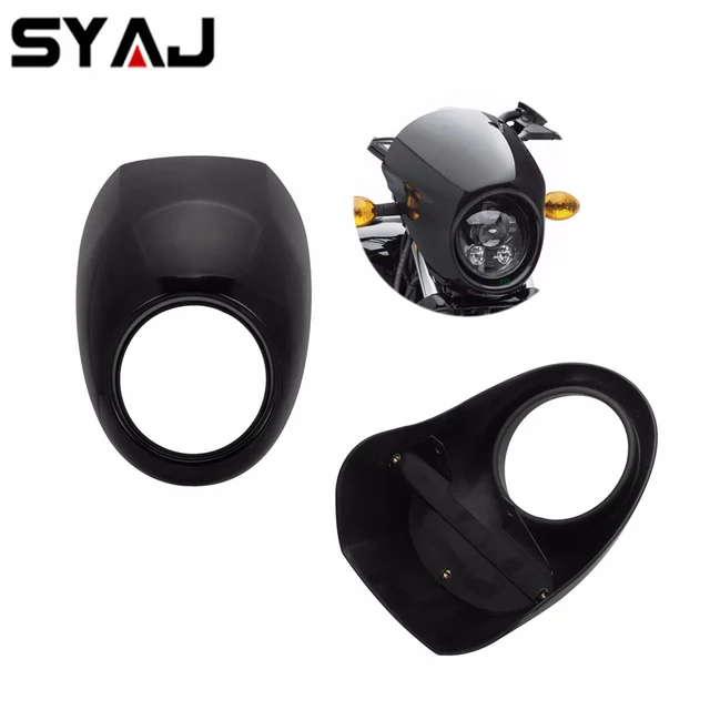 Sportster Fairing Motorcycle Headlight Mask Headlight Fairing Front Cowl Fork Mount For Harley Sportster Dyna Glide FX XL 883