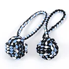 Pet Cotton Rope Dog Toy Molars Chewing Toy Tooth Cleaning Dog Rope Biting Resistant Toy