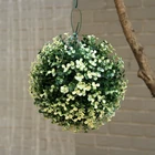 decorative mini artificial topiary ball tree for christmas decoration