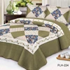 Luxury Home Textile Quilt Indian Flower Pattern Bedspread Set