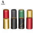 Hot Sale Decoration Hologram Red Wine Bottle Shrink Sleeve Aluminum Gold Foil Black Private Label