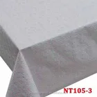 pvc film printed polyester lace edge table cloth