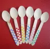 100pcs/bag packing disposable wooden spoon
