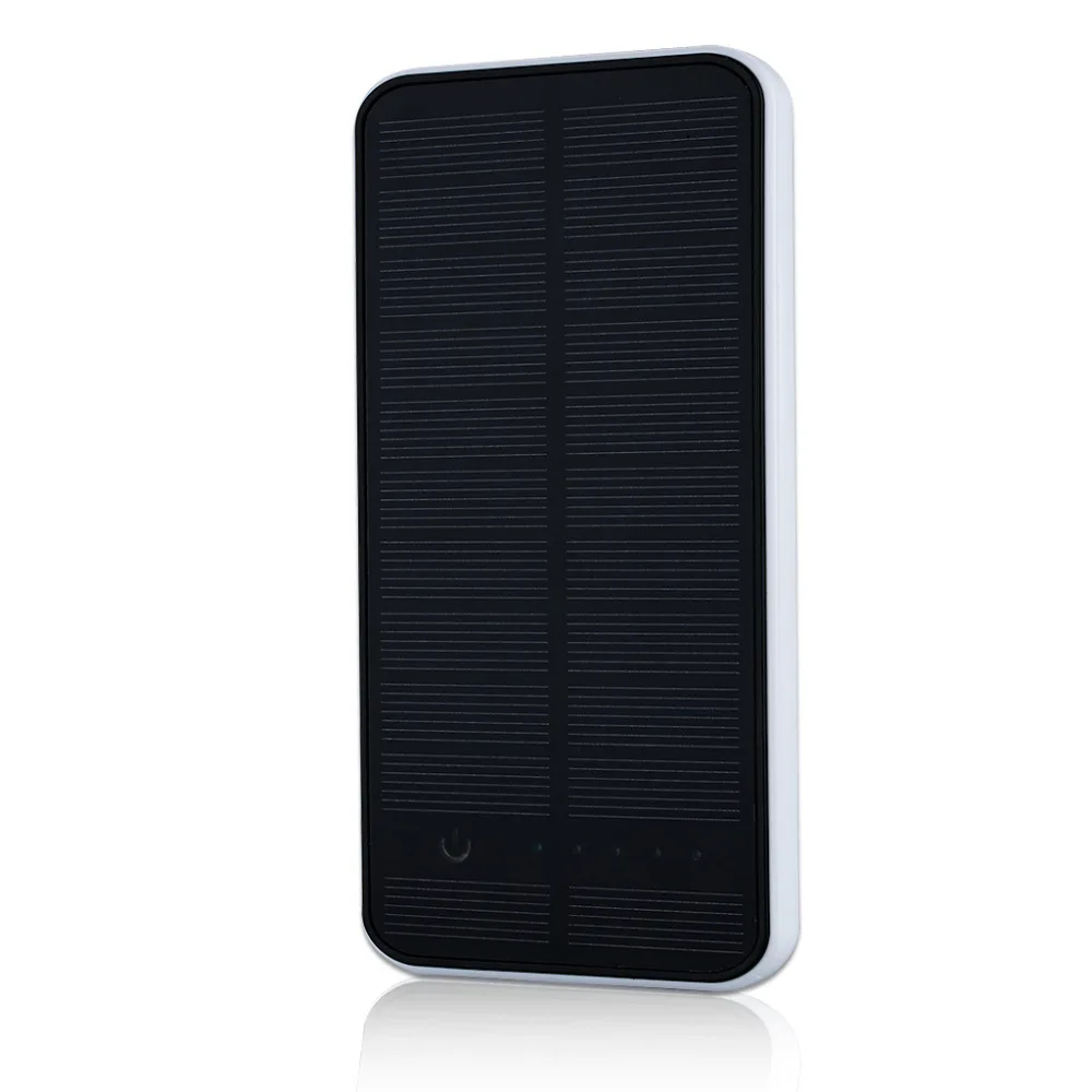 FLOUREON Solar Power Bank 10000mAh Portable Charger Dual USB Port Solar Charger For iPhone / Samsung / HTC Bateria Externa
