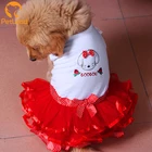 Dog dress wholesale summer dog clothes stock luxury wedding dog dress