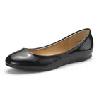 Wholesale Women Classic Style Round Toe Soft Suede Leather Ballerina Flats Casual Shoes