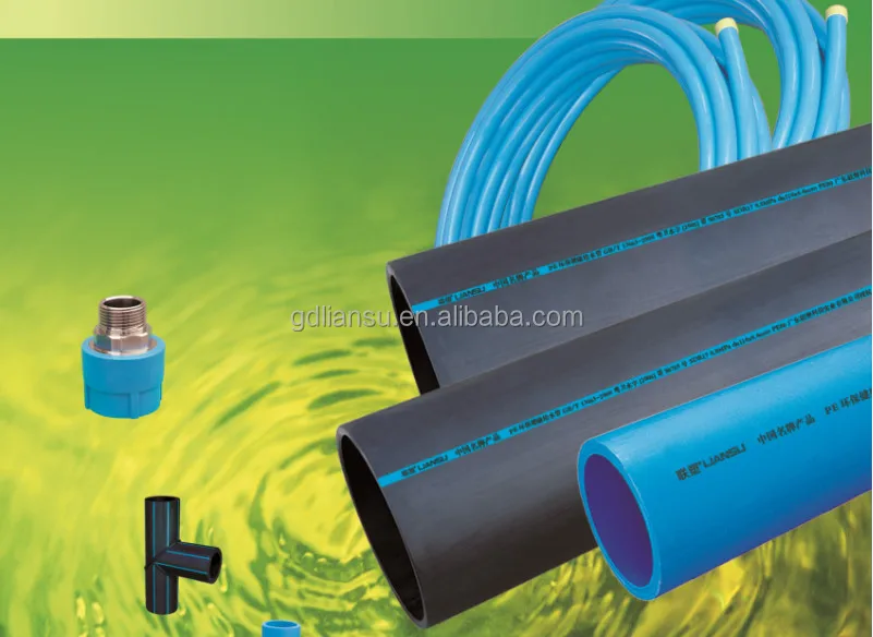 Lesso Pe80 And Pe100 Eco Friendly And Health Water Supply Hdpe Pipe