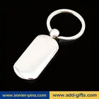 metal floating key chain stainless steel blank keyring zinc alloy