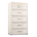 New Product Large Capacity Multi-layer 3-7 Plastic Baby Storage Cabinet