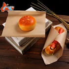 greaseproof kraft white food grade paper for sandwich hamburger wrapping