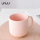 Nordic style round pink matt glazed ceramic coffee espresso tea mug for wedding gift