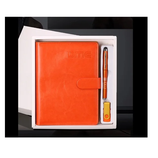 flask   notebook  pen  bookend bookmark gift set for business