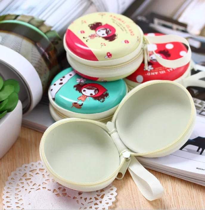 creative mini tin coin purse earphone bag wholesale