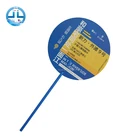 Plastic PP advertising hand fan both sides printing