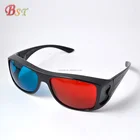 Cool style eco-friendly plastic red cyan 3d glasses anaglyphic 3d glasses