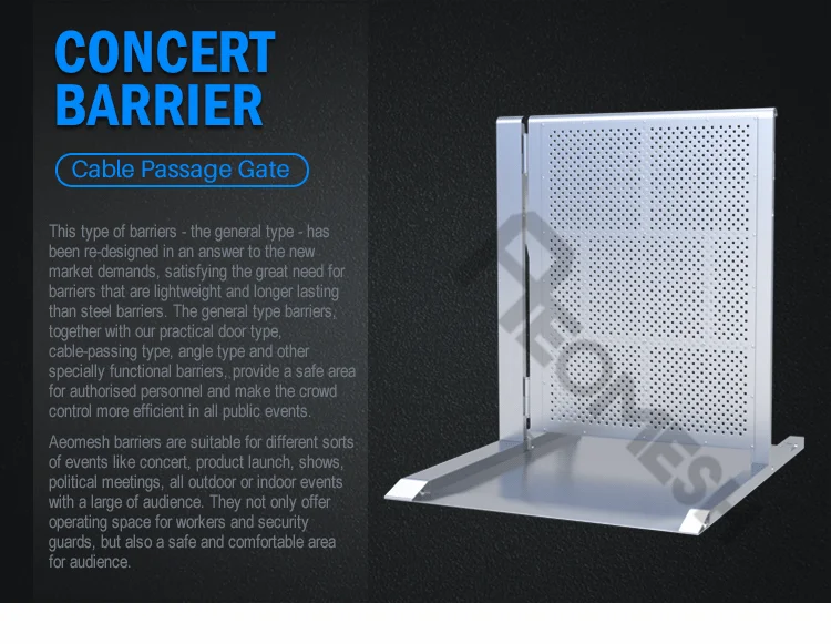 AEOBARRIER cable path type Concert Barrier